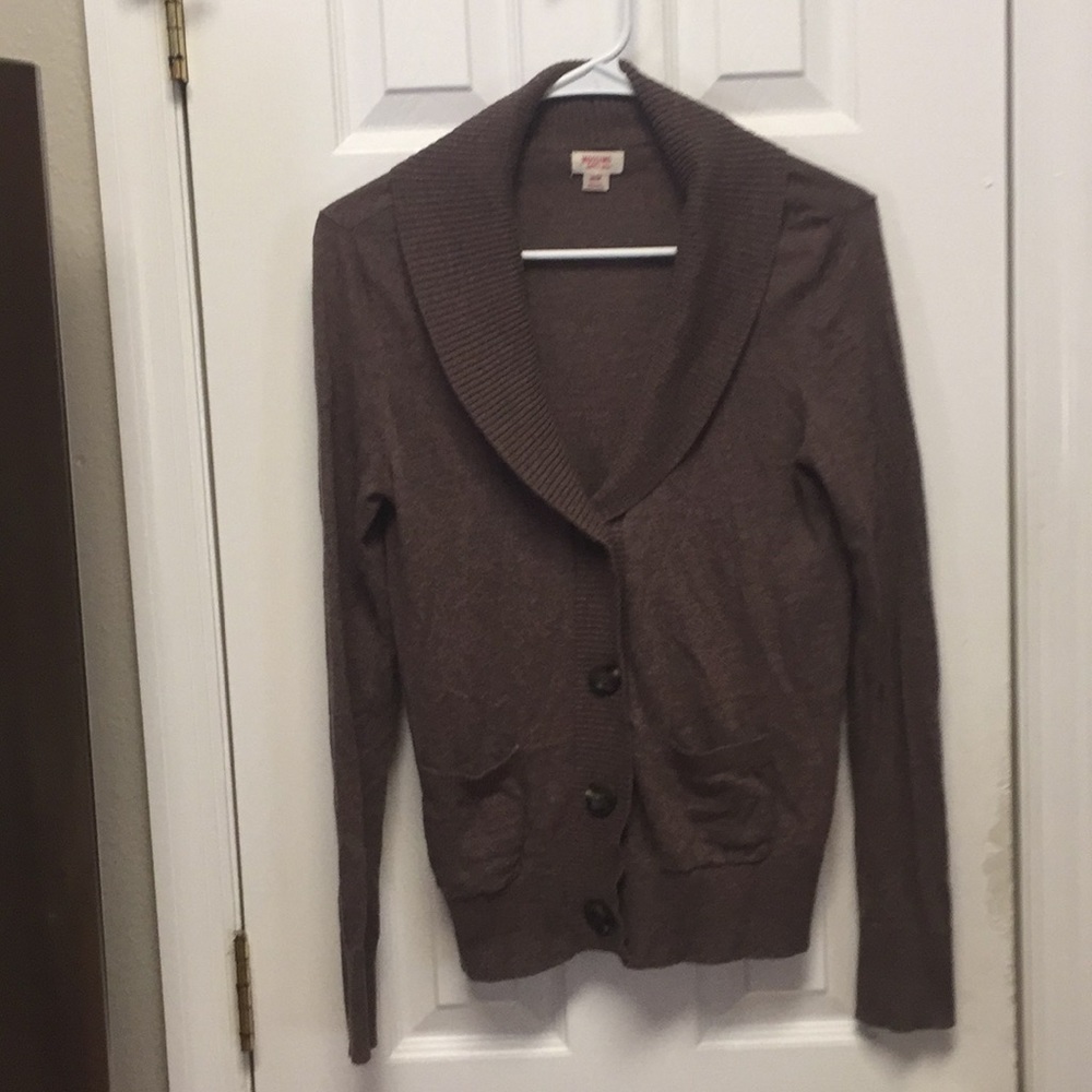 Brown, oversized cardigan/jacket